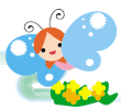 イラスト　ちょうちょ